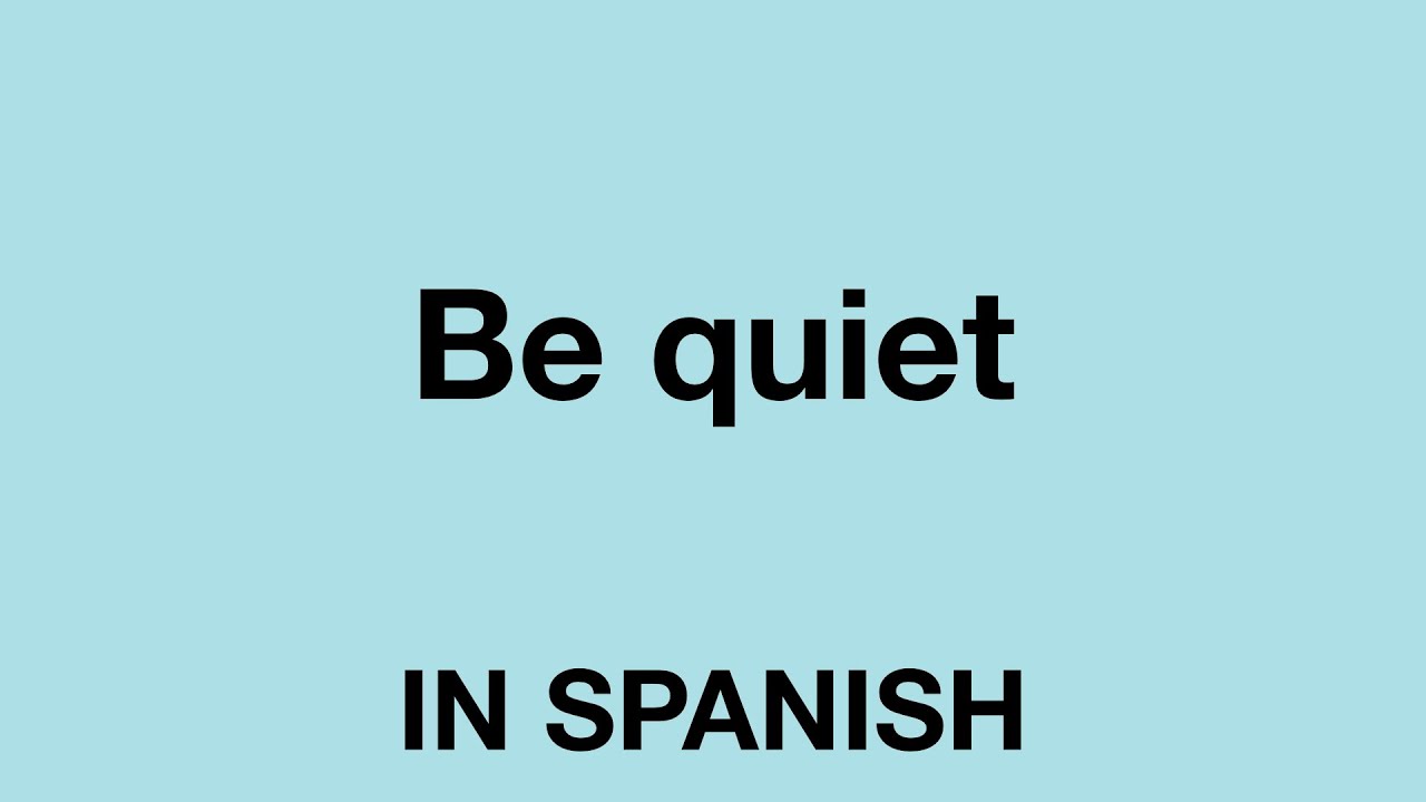 Silencio: 7 consejos para un hogar más tranquilo 4 be quiet in spanish