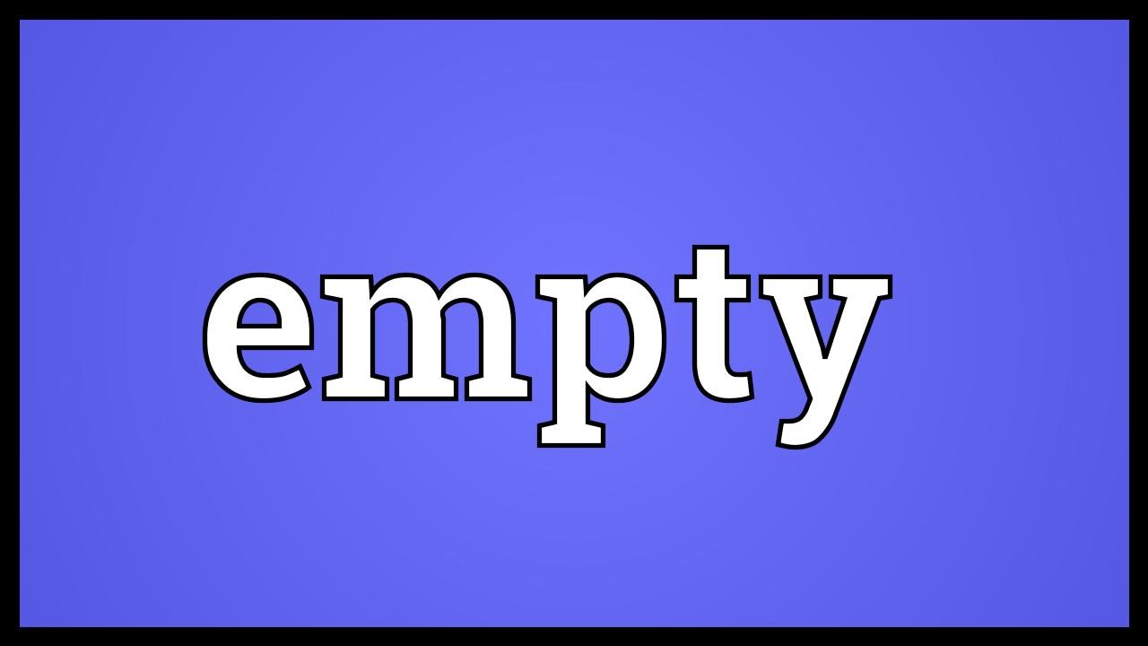 empty synonym