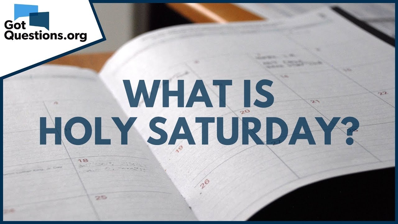 holy saturday meaning