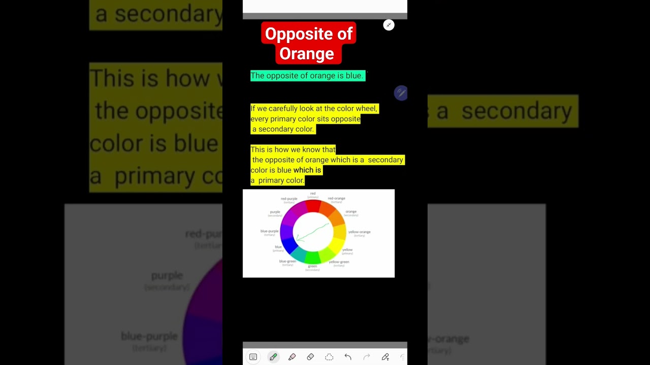 what is the opposite of purple
