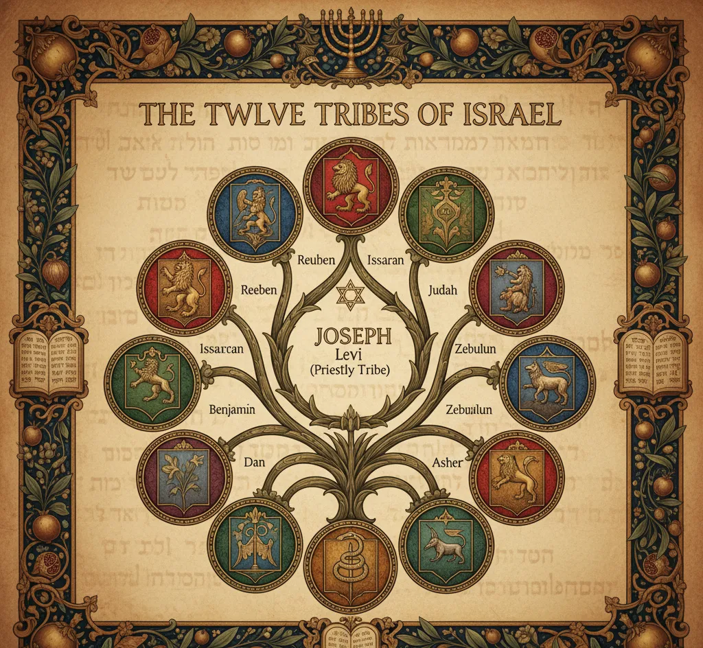 12 Tribes of Israel Chart: 7 Key Facts You Should Know 22 12 Tribes of Israel Chart
