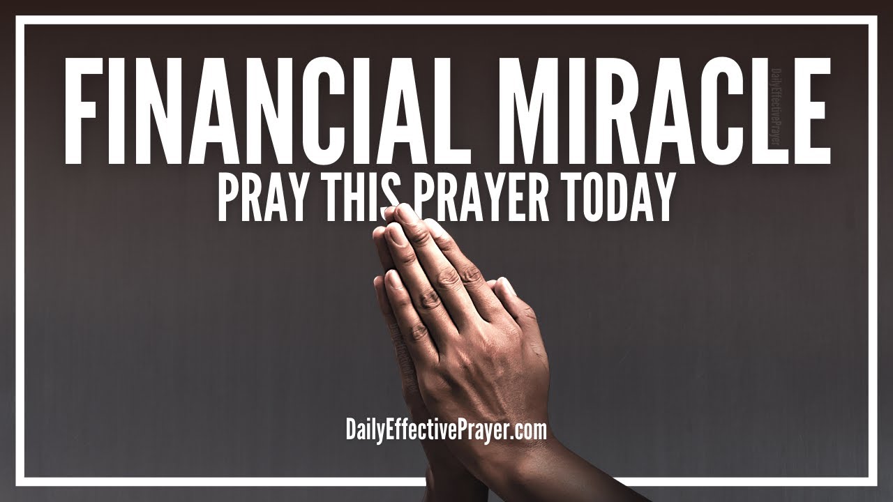 how to pray to god for money