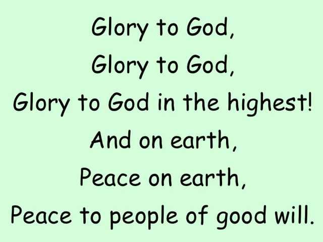Glory to god in the highest and peace to his people on earth prayer: key guide 1 glory to god in the highest and peace to his people on earth prayer