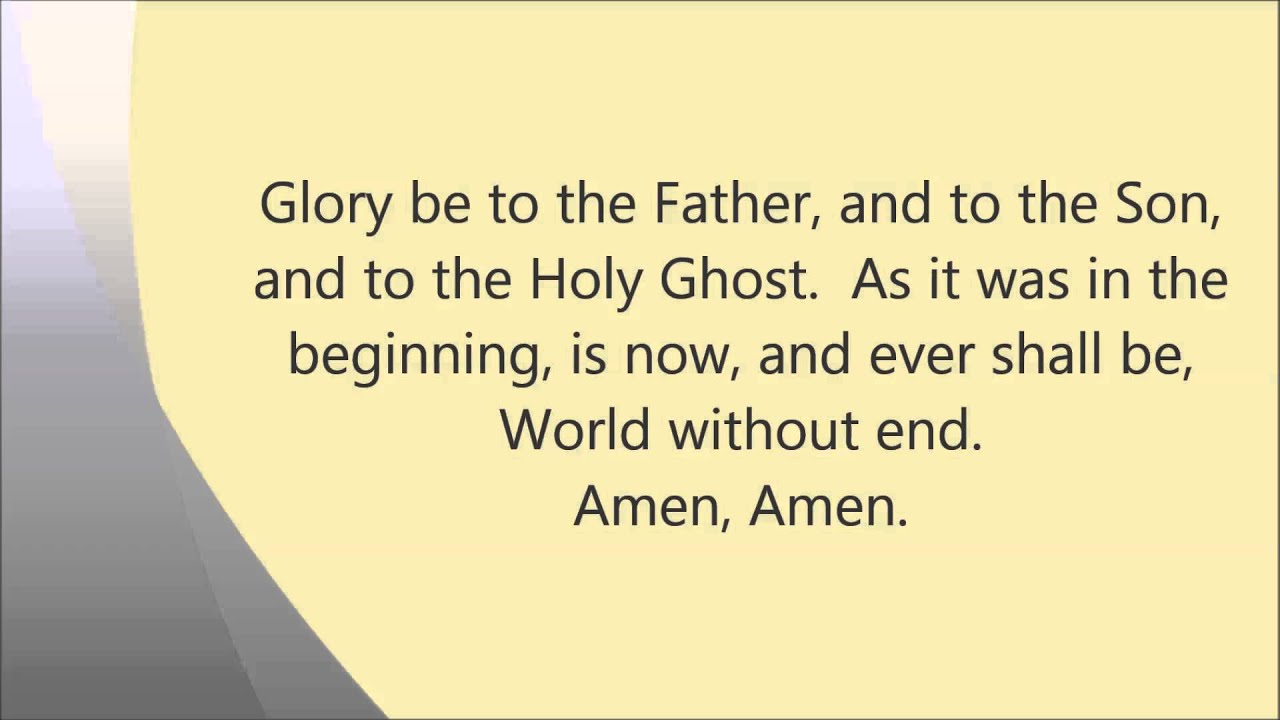 Glory to the father and to the son: 5 key, essential meanings and uses 5 glory to the father and to the son