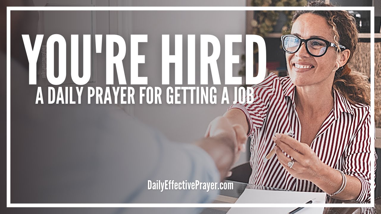 how to pray to god about a job