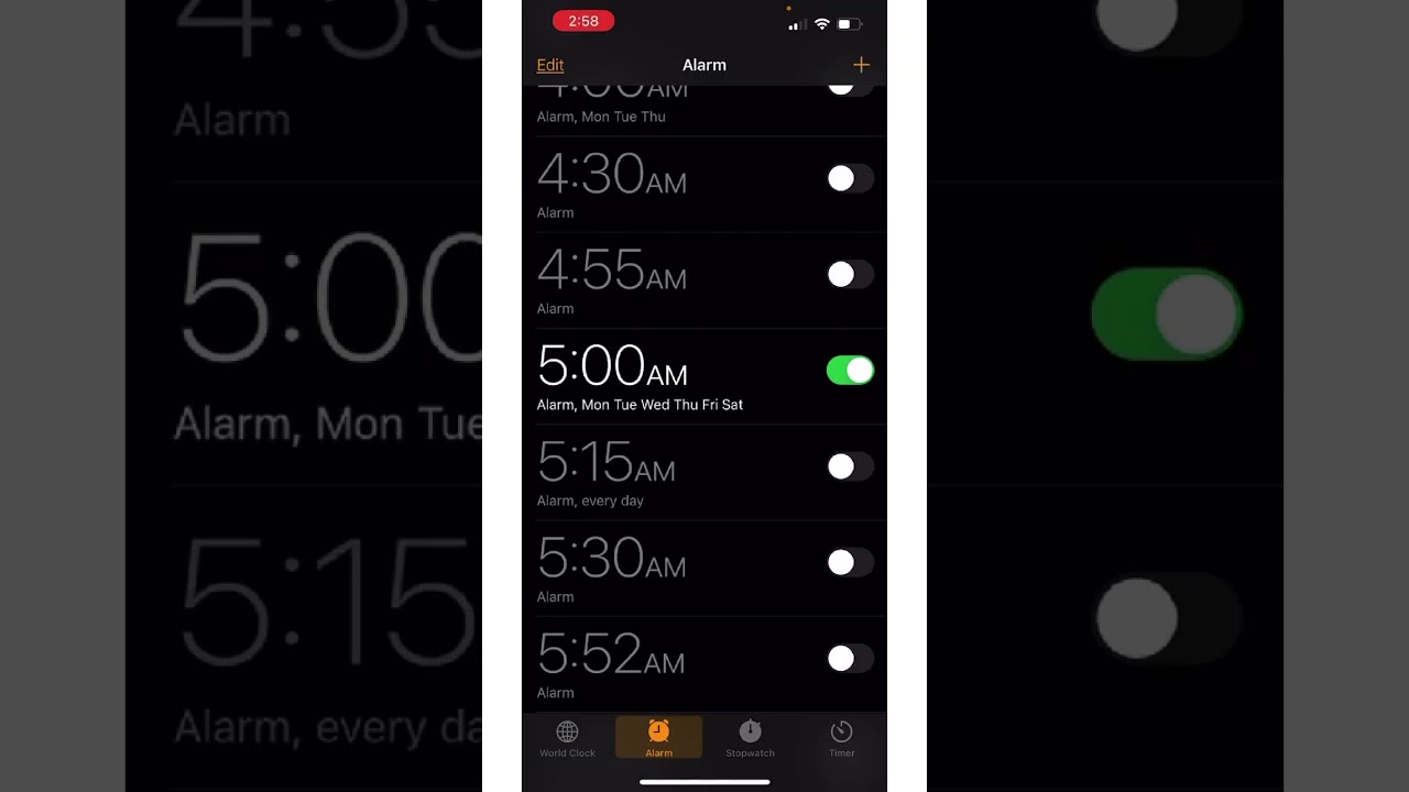 how to turn off snooze on iphone
