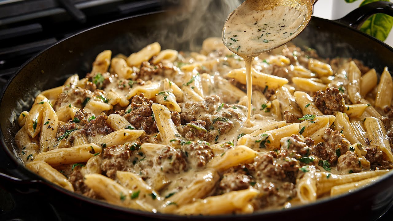 pasta and ground beef recipe
