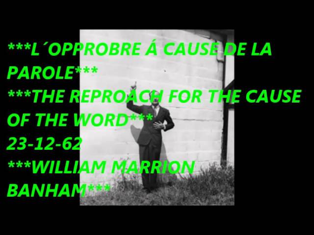 l'opprobre