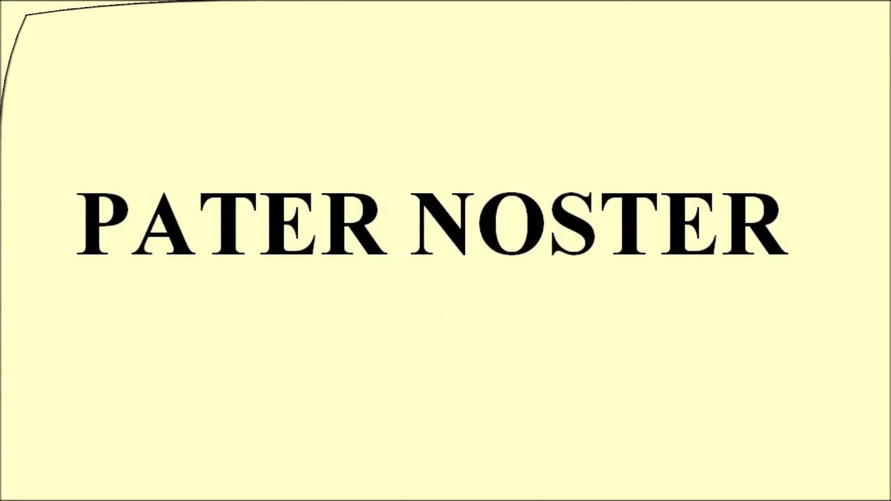 notre père en latin