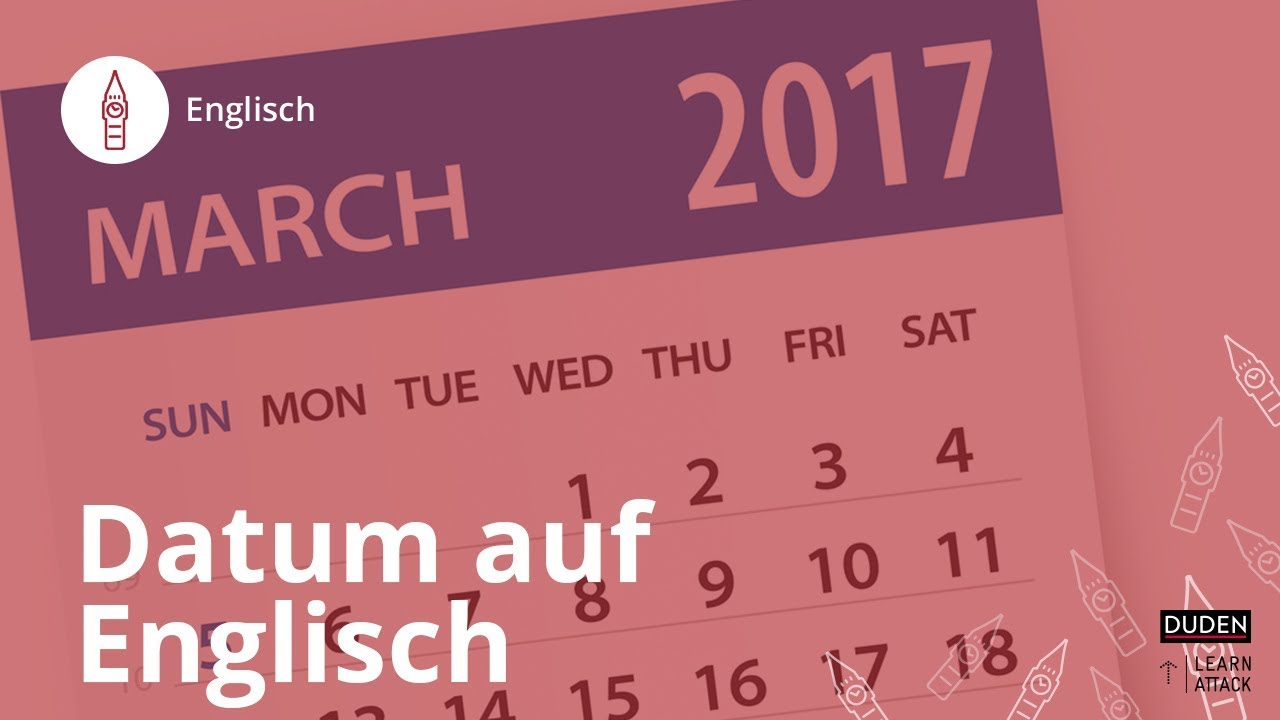 datum auf englisch