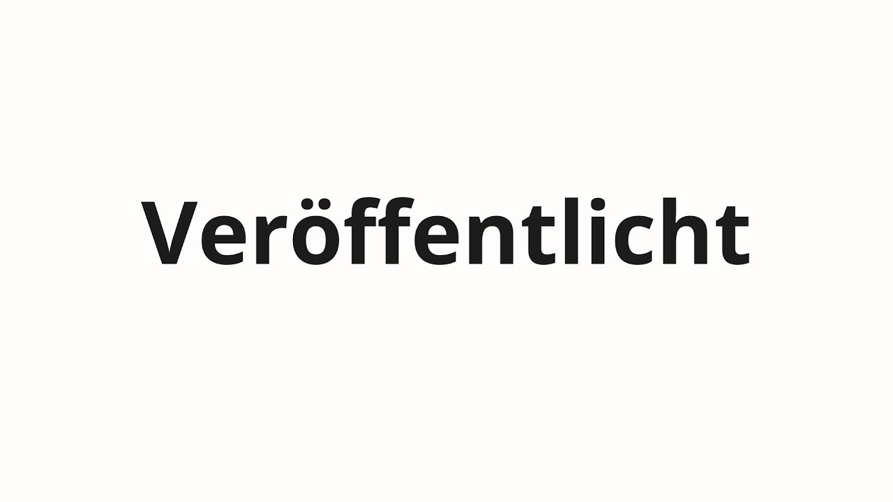 veröffentlicht