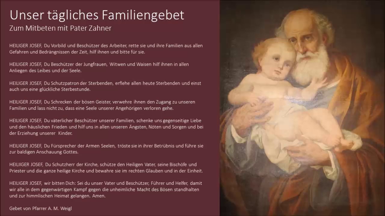 tägliches gebet zum heiligen josef