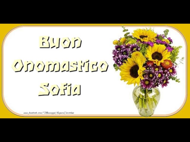 santa sofia onomastico
