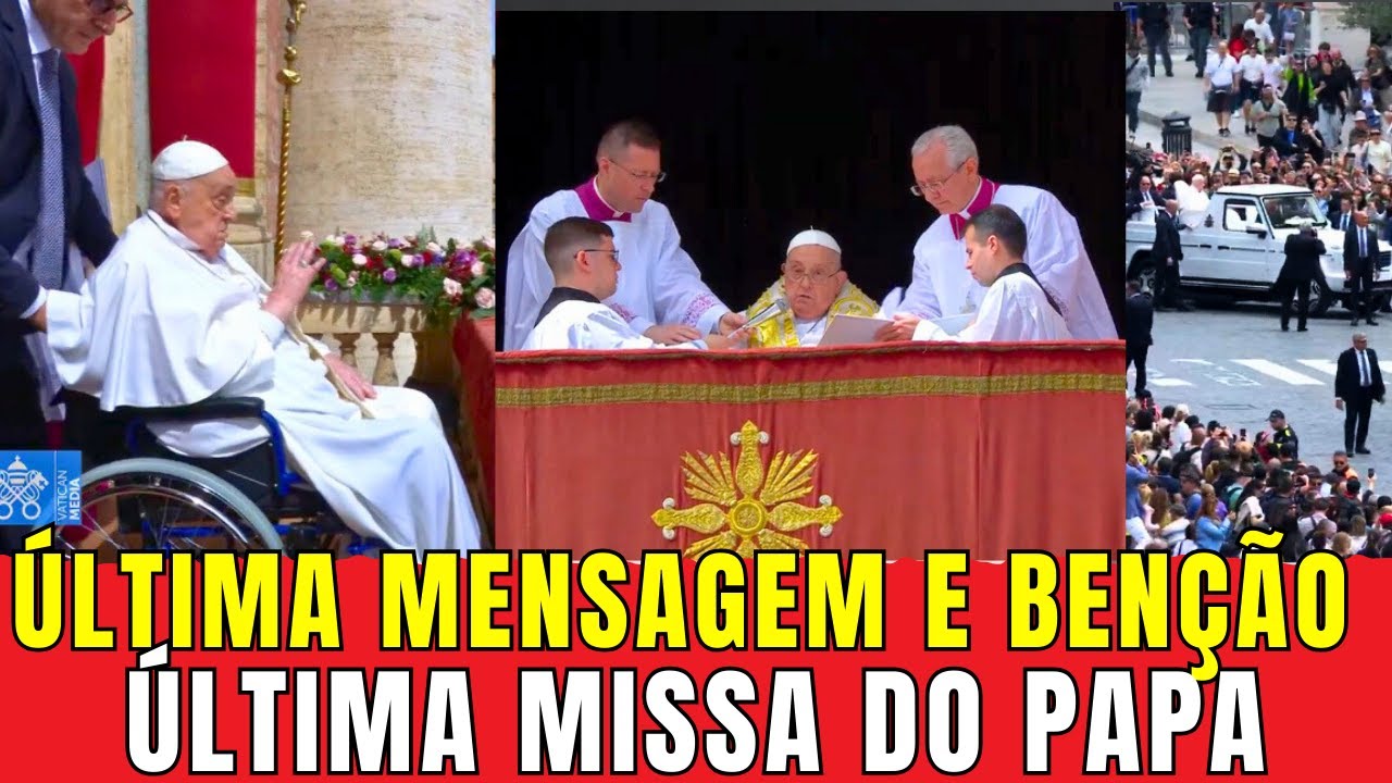 Última missa do Papa Francisco: 5 momentos emocionantes e marcantes 5 Última missa do Papa Francisco