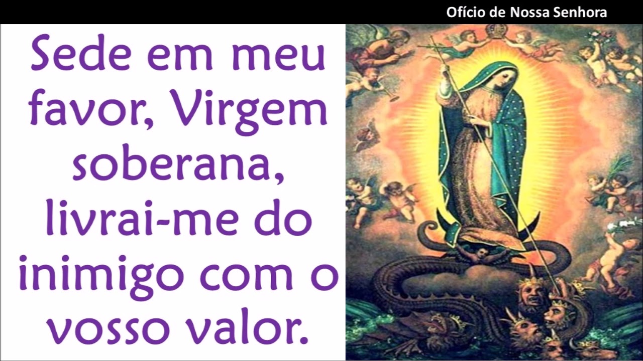 ofício de nossa senhora letra para imprimir