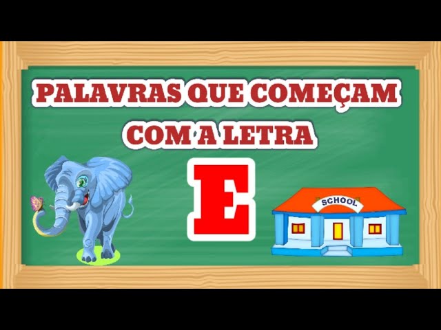 palavras com e