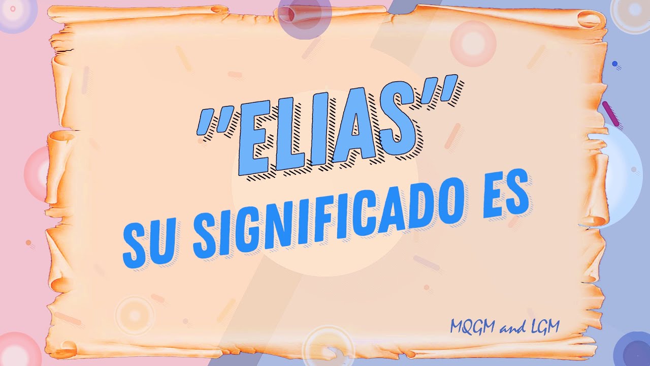 elias significado