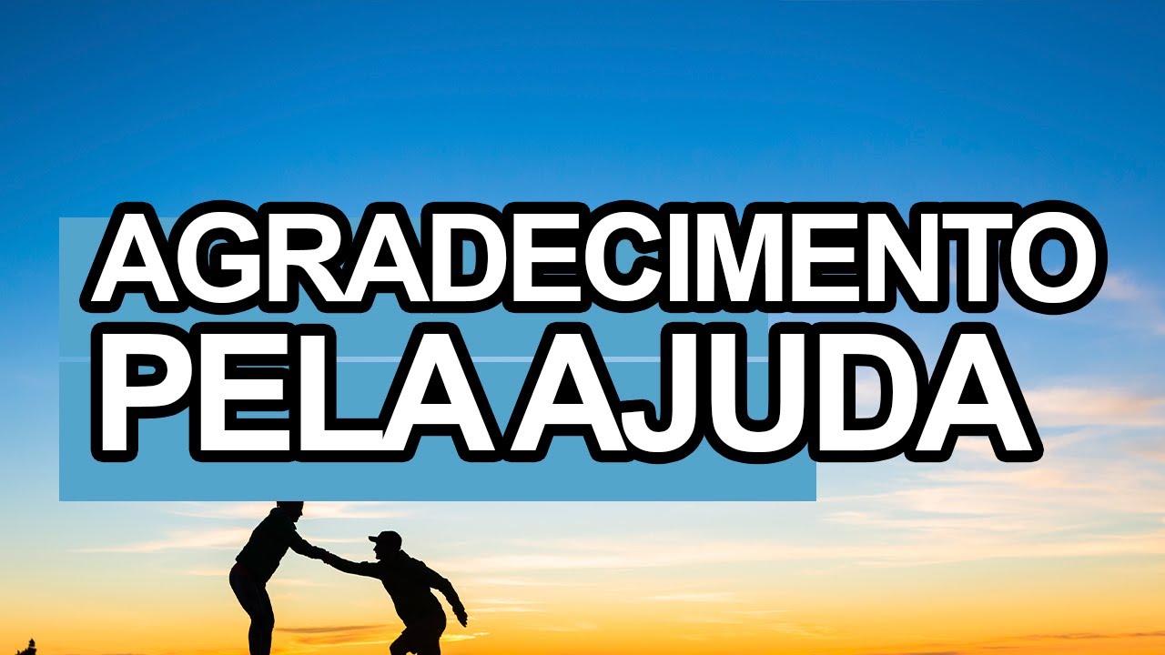 mensagem de agradecimento pela ajuda