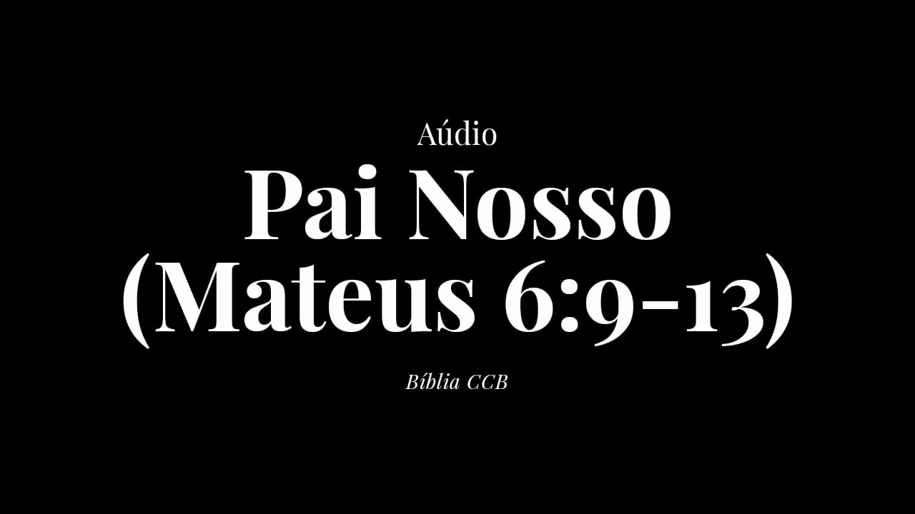 oração do pai nosso na bíblia