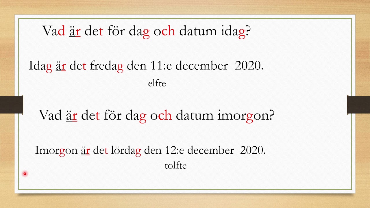 vad är det för speciell dag idag
