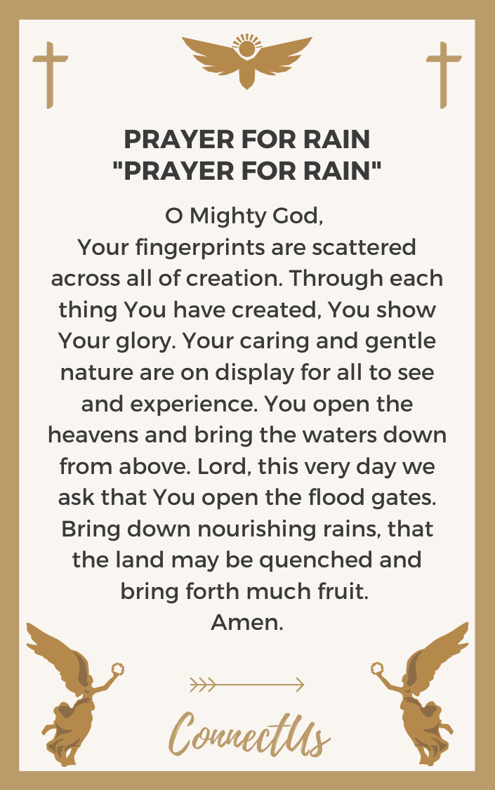 oracion por la lluvia