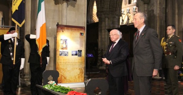 Respeto mutuo por todas las tradiciones en Remembrance Service en Dublín