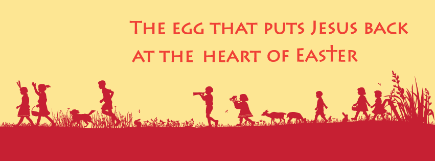 Huevos de Pascua felices con una historia del evangelio