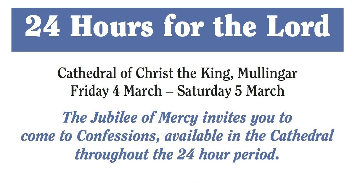 La catedral de Mullingar alberga las “24 horas de la misericordia”