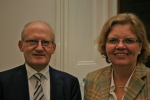 El profesor Werner Jeanrond con su esposa Betty Jeanrond. Foto cortesía: Colm Holmes. 