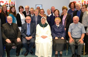 Día de la Profesión Hna. Enda Maria O'Halloran con miembros y amigos de la comunidad Céilí