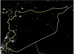 Imagen de satélite Siria tomada en marzo de 2011