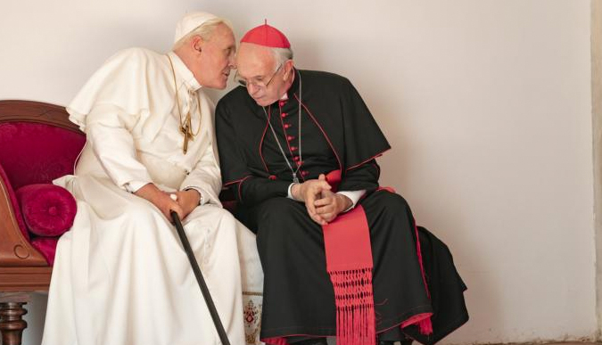 The Two Popes: Baloney, brillantemente actuada