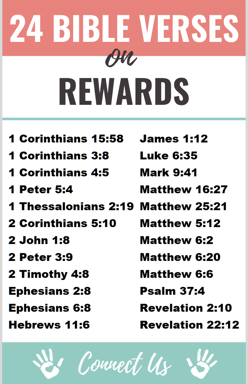 Versículos de la Biblia sobre las recompensas