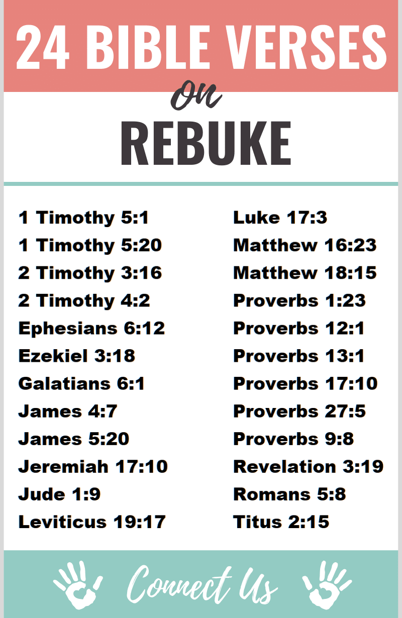 Versículos de la Biblia sobre la reprensión