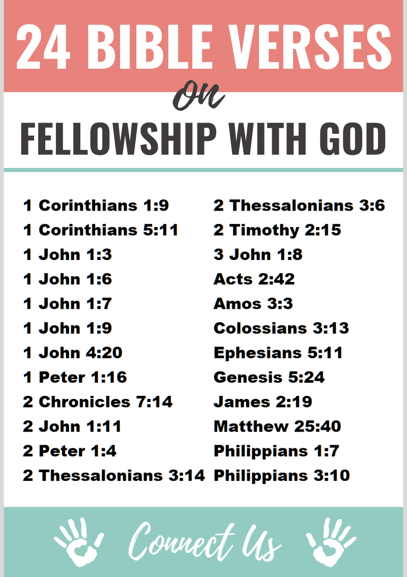 Versículos de la Biblia sobre la comunión con Dios