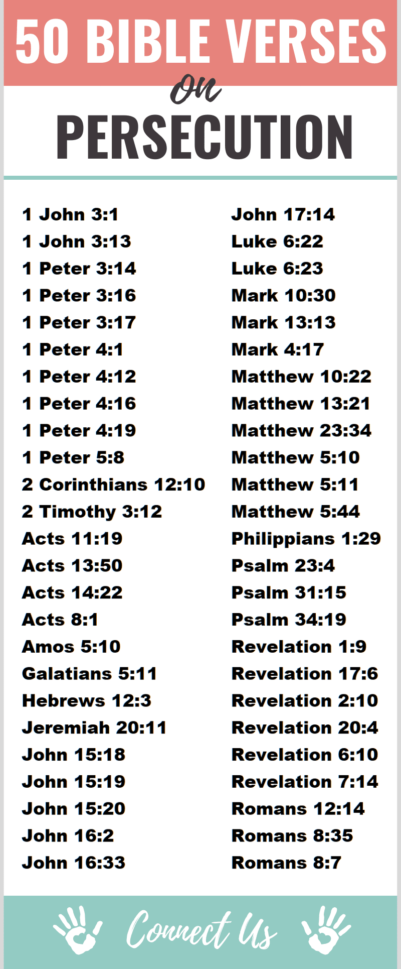 Versículos de la Biblia sobre la persecución