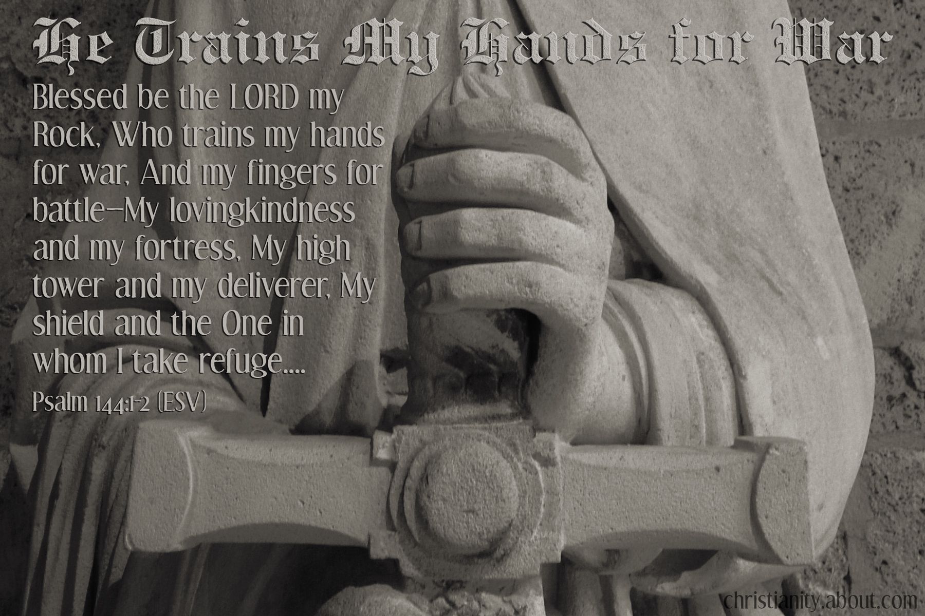 Devocional: Él adiestra mis manos para la guerra - Salmo 144:1-2