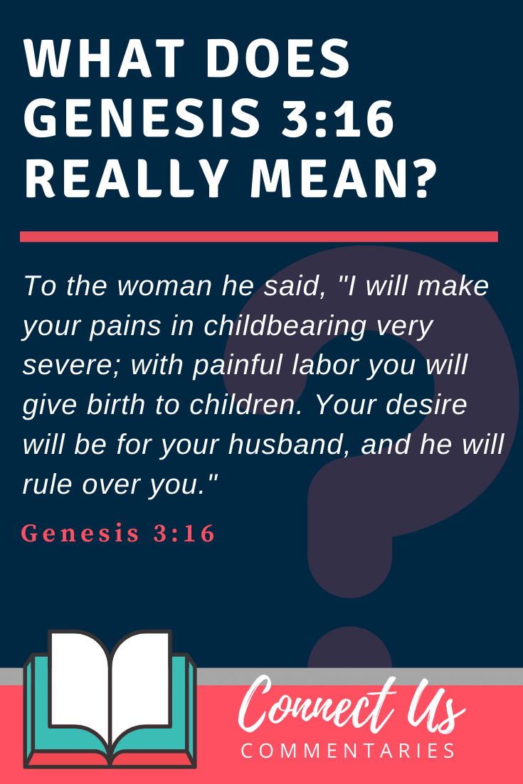 Génesis 3:16 Significado y comentario