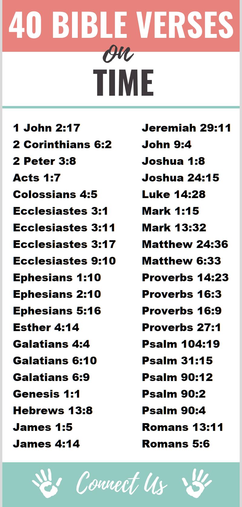 Versículos de la Biblia a tiempo