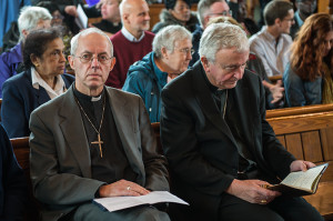 el cardenal Vincent Nichols y el arzobispo Justin Welby.