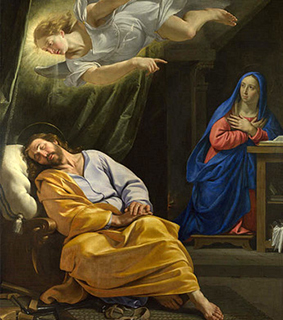 Resultado de imagen para imagen del cuarto domingo de adviento - el ángel se le apareció a josé en un sueño
