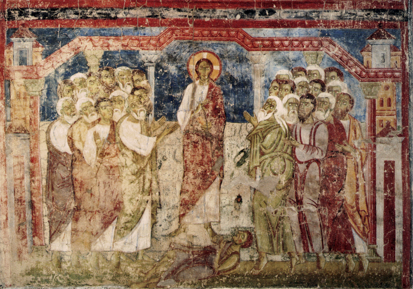 Jesús exorcizando en la sinagoga de Capernaum - Wikipedia, la enciclopedia libre