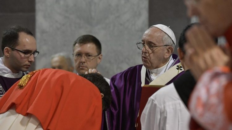 El Miércoles de Ceniza, Misa con el Papa en Santa