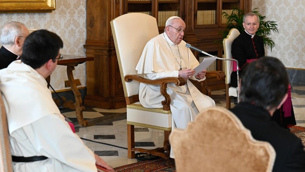 Papa Francisco en la Audiencia General, 3 de marzo de 2021 (Vatican Media)