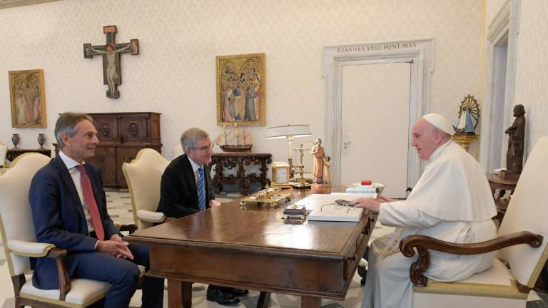 El Papa recibe al presidente del Comité Olímpico Internacional
