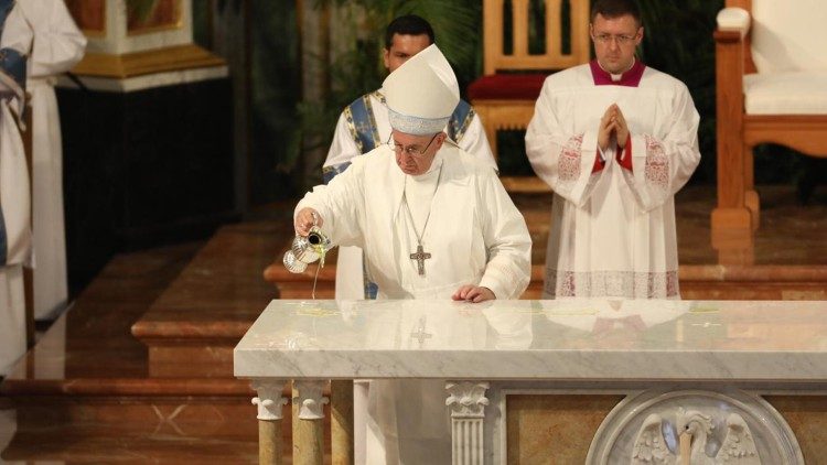 26.01.2019 Papa Francisco- consagraÃ§Ã£o do altar