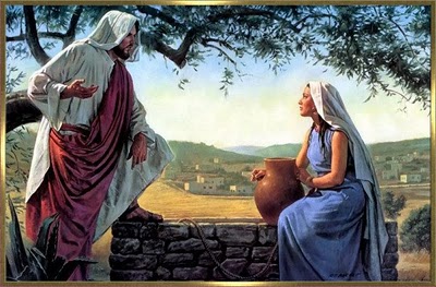 Resultado de imagen para imagen de la mujer samaritana junto al pozo con jesus - vaticano