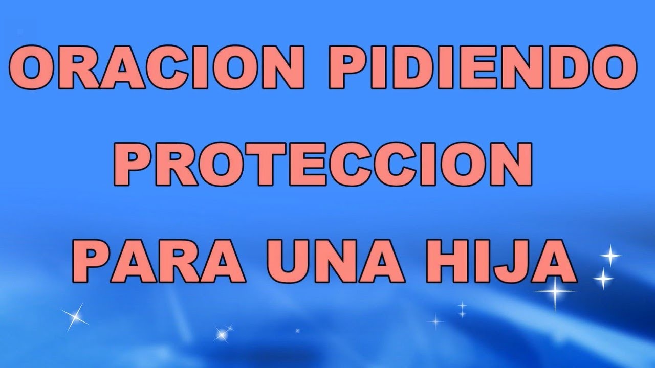 oracion a dios por una hija