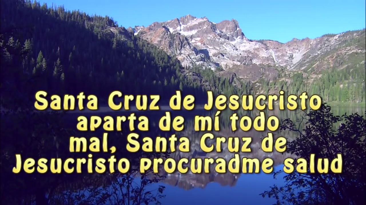 oración a la santa cruz letra