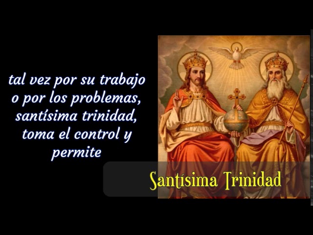 oración a la santísima trinidad para el amor